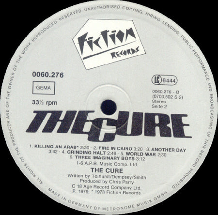 The Cure : Boys Don't Cry (LP, Album)