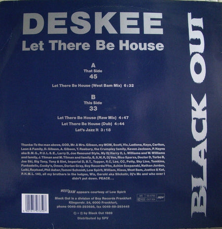 Deskee : Let There Be House (12")
