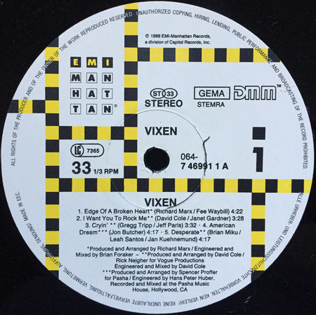 Vixen (2) : Vixen (LP, Album)