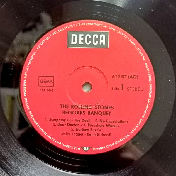 The Rolling Stones : Beggars Banquet (LP, Album, RE)