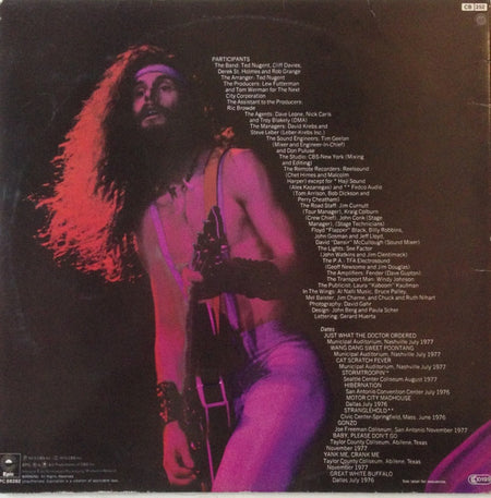 Ted Nugent : Double Live Gonzo! (2xLP, Album, RP)