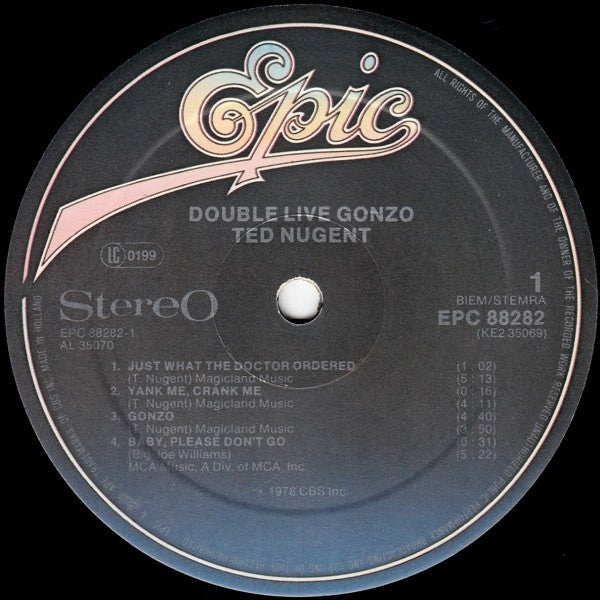 Ted Nugent : Double Live Gonzo! (2xLP, Album, RP)