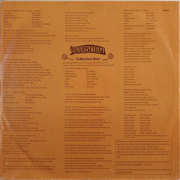 Heartsfield : Collectors Item (LP, Album)