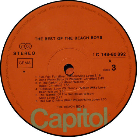 The Beach Boys : The Best Of The Beach Boys (2xLP, Comp, RE)