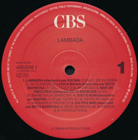 Various : Lambada (2xLP, Comp, Gat)