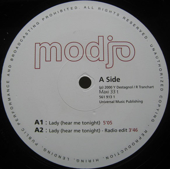 Modjo : Lady (Hear Me Tonight) (12")