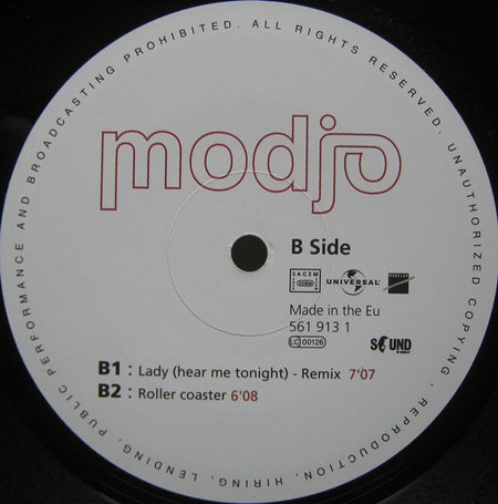 Modjo : Lady (Hear Me Tonight) (12")