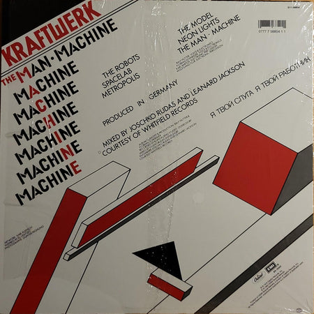 Kraftwerk : The Man Machine (LP, Album, RE)