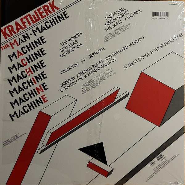 Kraftwerk : The Man Machine (LP, Album, RE)