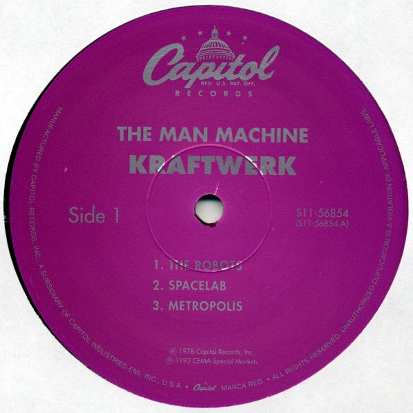 Kraftwerk : The Man Machine (LP, Album, RE)