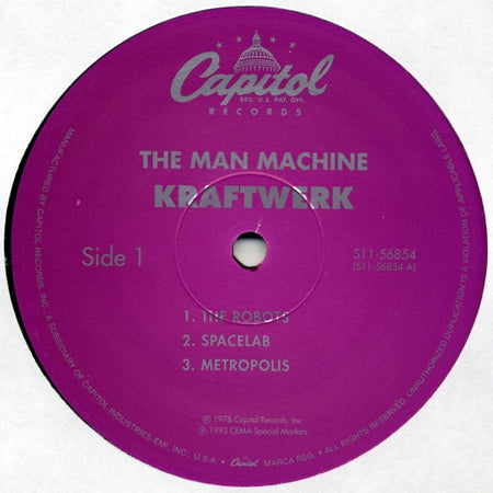 Kraftwerk : The Man Machine (LP, Album, RE)