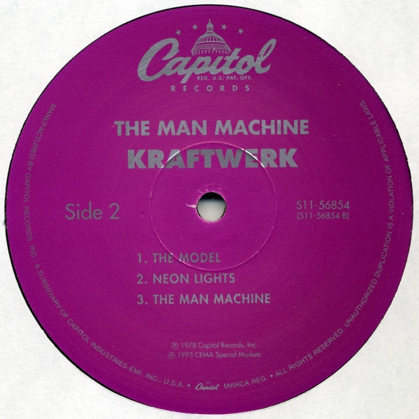 Kraftwerk : The Man Machine (LP, Album, RE)