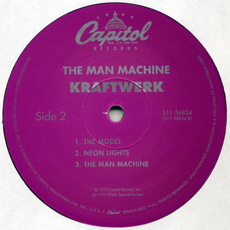 Kraftwerk : The Man Machine (LP, Album, RE)