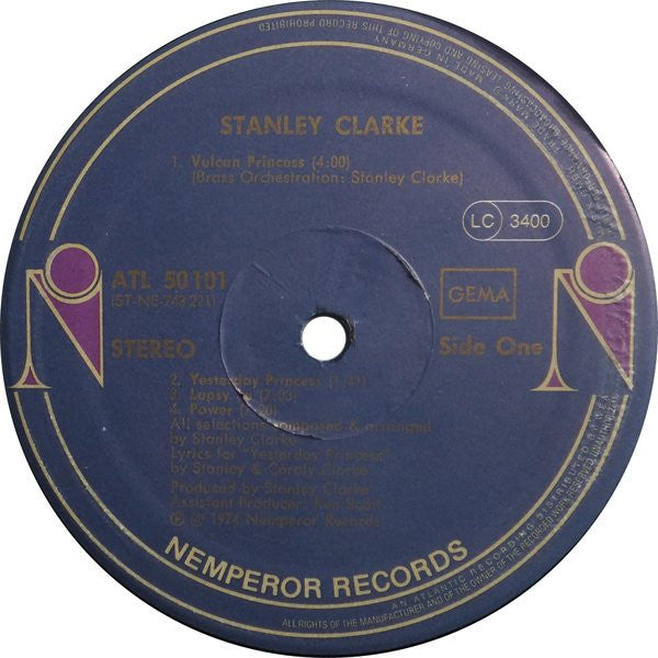 Stanley Clarke : Stanley Clarke (LP, Album, RE)