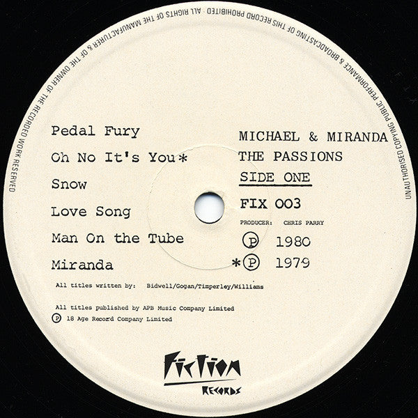 The Passions : Michael & Miranda (LP, Album)