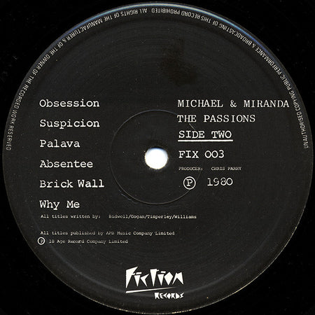 The Passions : Michael & Miranda (LP, Album)