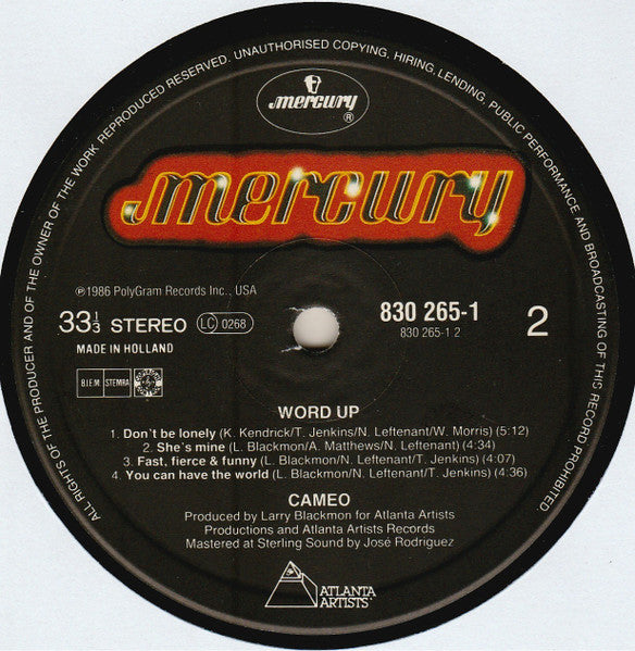 Cameo : Word Up! (LP, Album)