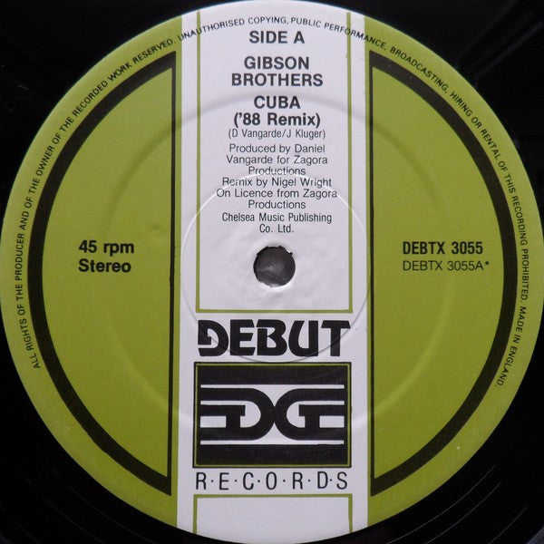 Gibson Brothers : Cuba ('88 Remix) (12")