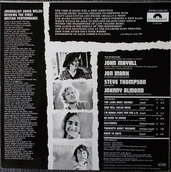 John Mayall : The Turning Point (LP, Album, RE)