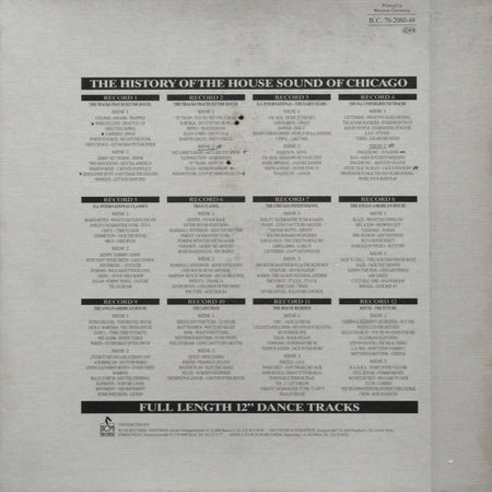 Various : The History Of The House Sound Of Chicago (...From The Very Beginning...) (12xLP, Comp + Box, Ltd)