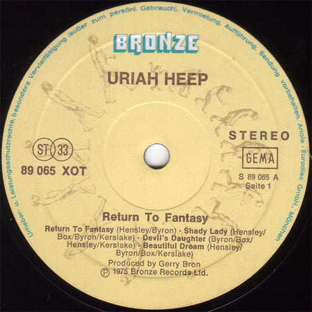 Uriah Heep : Return To Fantasy (LP, Album, Gat)