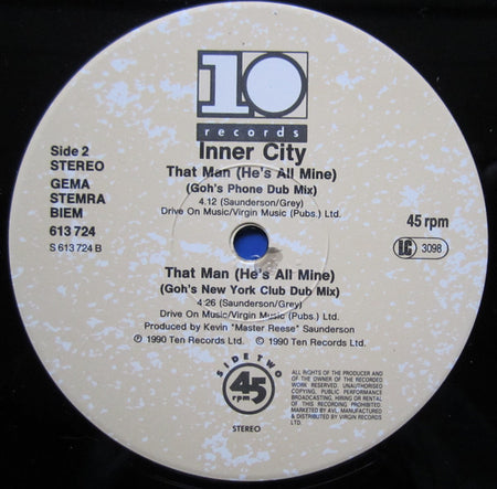 Inner City : That Man (He's All Mine) (12")