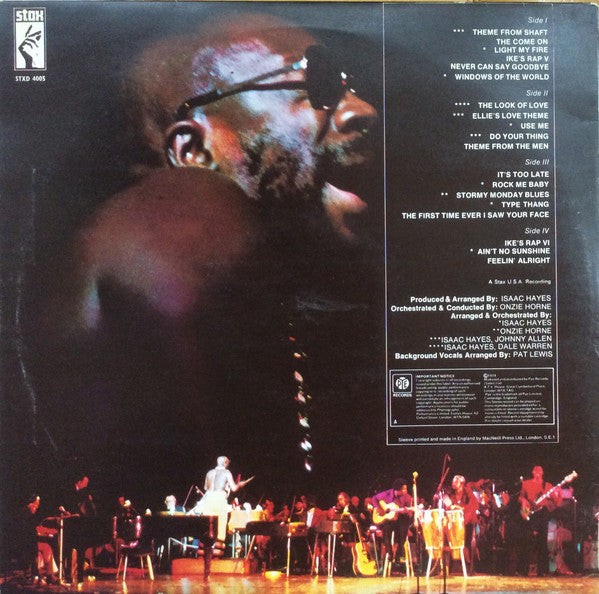 Isaac Hayes : Live At The Sahara Tahoe (2xLP, Album, RE)