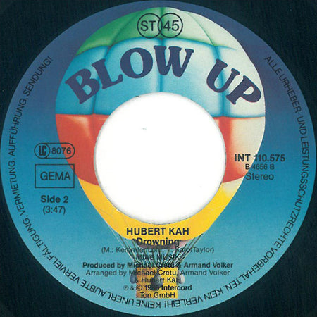 Hubert Kah : Limousine (7", Single)