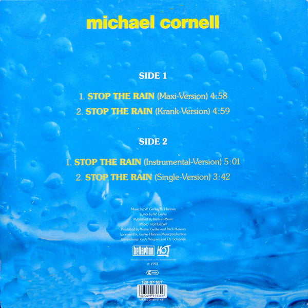 Michael Cornell : Stop The Rain (12", Maxi)