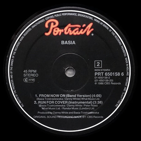 Basia : Run For Cover (12", Maxi)