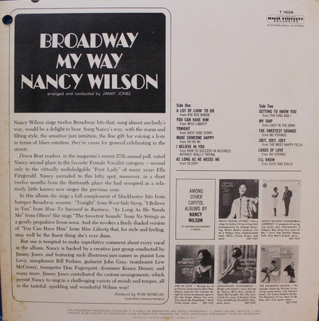 Nancy Wilson : Broadway - My Way (LP, Album, Mono, Scr)