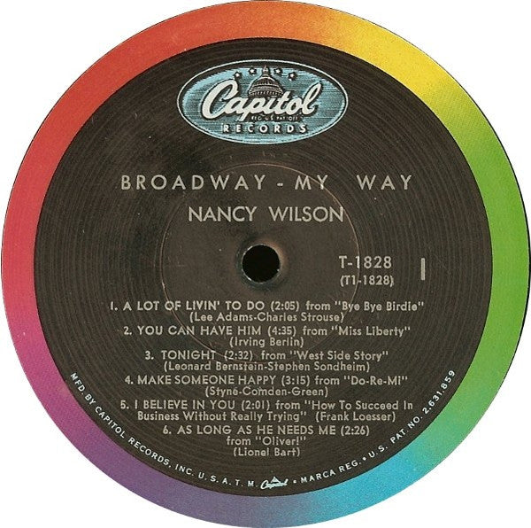 Nancy Wilson : Broadway - My Way (LP, Album, Mono, Scr)