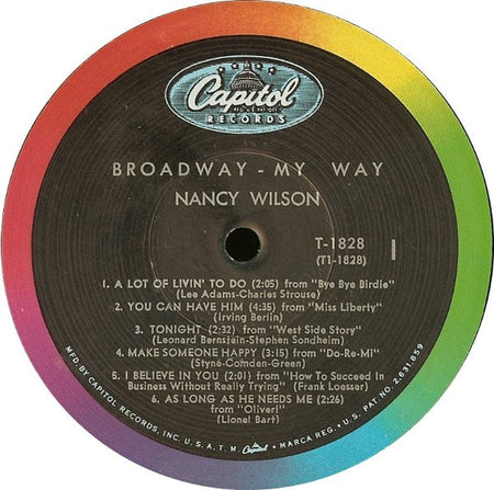 Nancy Wilson : Broadway - My Way (LP, Album, Mono, Scr)