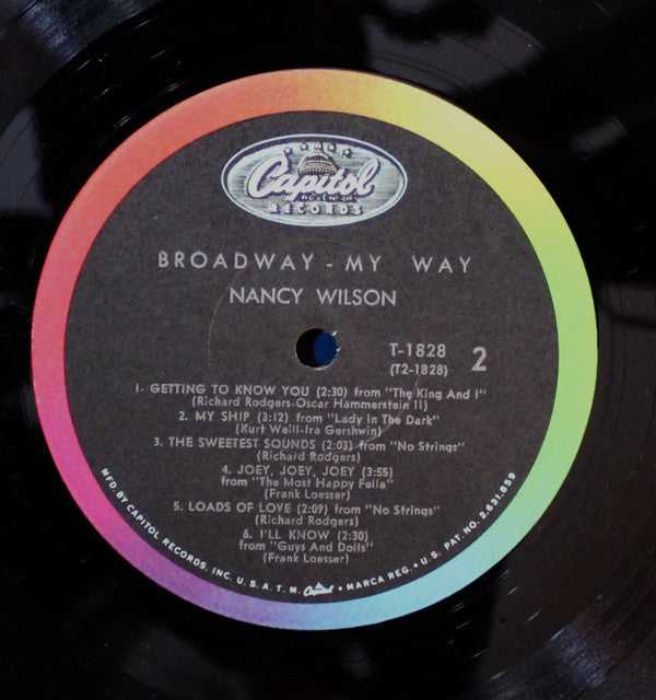 Nancy Wilson : Broadway - My Way (LP, Album, Mono, Scr)