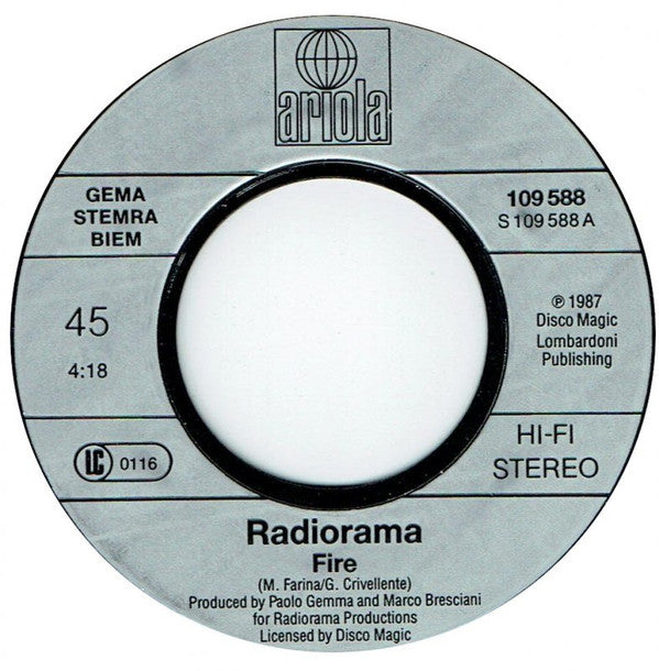 Radiorama : Fire (7", Single)