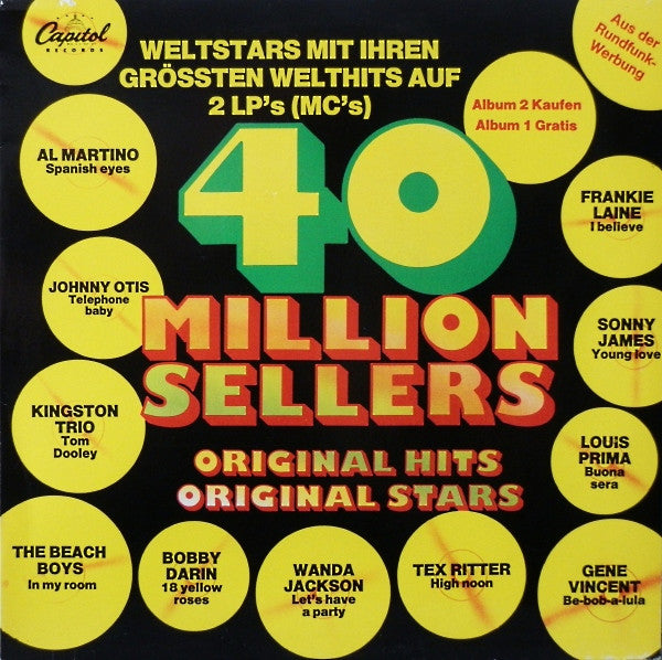Various : 40 Million Sellers Weltstars Mit Ihren Grössten Welthits (LP, Comp)