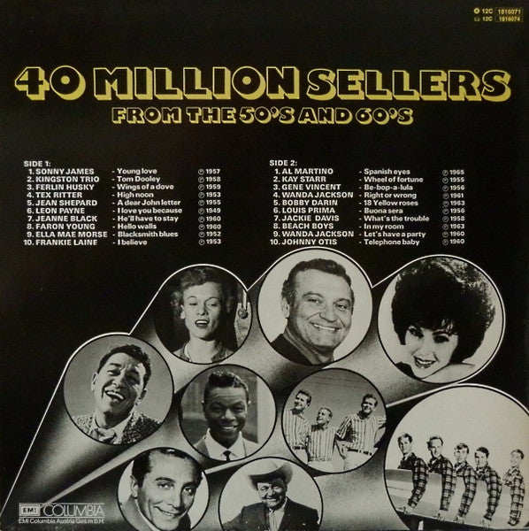 Various : 40 Million Sellers Weltstars Mit Ihren Grössten Welthits (LP, Comp)