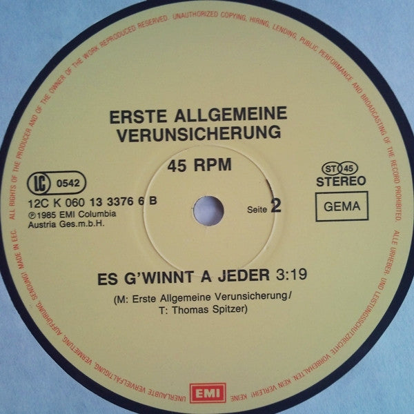 EAV (Erste Allgemeine Verunsicherung) : Ba Ba Banküberfall (Kriminell-Lange Maxi-Version) (12", Maxi)