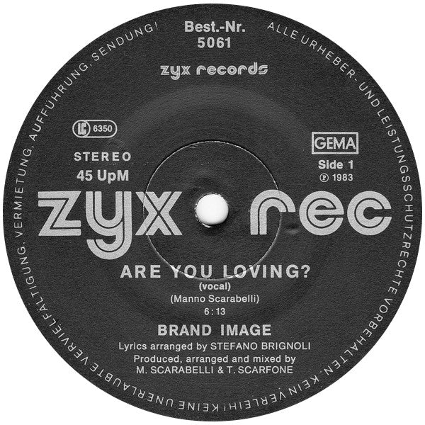 Brand Image : Are You Loving? (12")