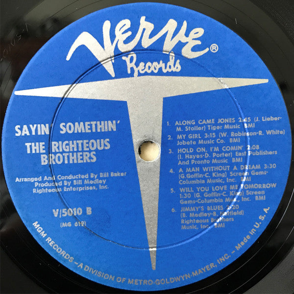 The Righteous Brothers : Sayin' Somethin' (LP, Album, Mono)