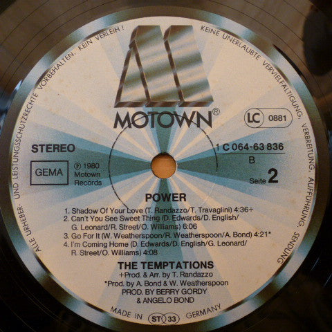 The Temptations : Power (LP, Album)