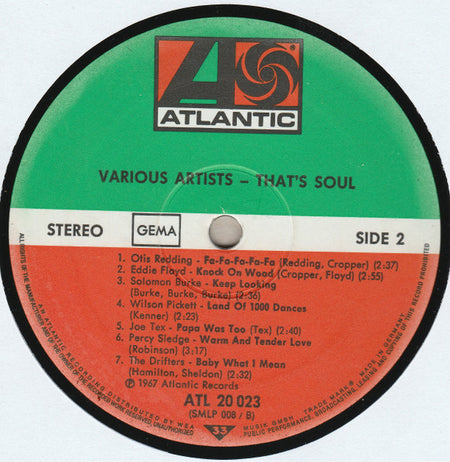 Various : That’s Soul (LP, Comp, RE)