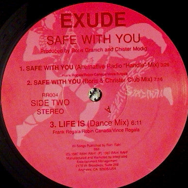 Exude : Safe With You (12")
