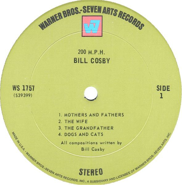 Bill Cosby : 200 M.P.H. (LP, Album, Ter)