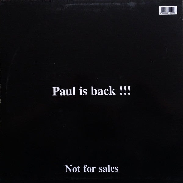 Paul Johnson : Welcome Johnson !!! Paul Is Back !!! (12", Unofficial)