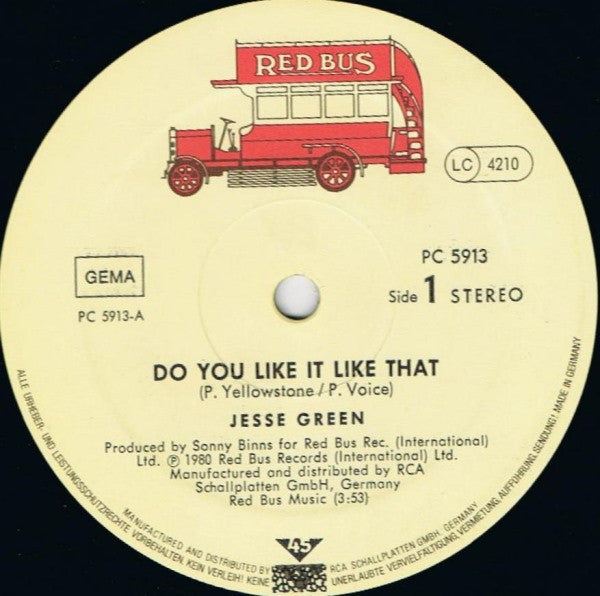 Jesse Green : Do You Like It Like That (12", Single)