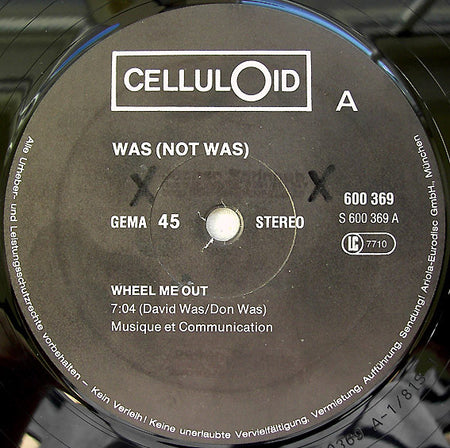 Was (Not Was) : Wheel Me Out. (12", Sup)