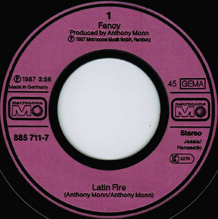 Fancy : Latin Fire (7", Single)