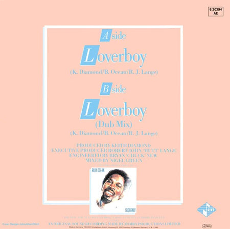 Billy Ocean : Loverboy (12", Maxi, Gre)
