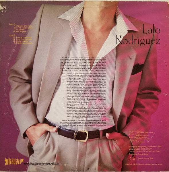Lalo Rodriguez : Simplemente.... Lalo (LP, Album)